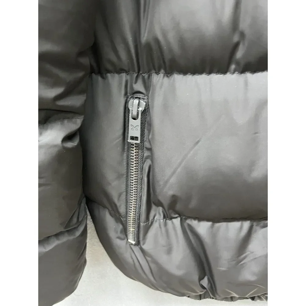 Good For Nothing Puffer Jacket Men 2XL Black United Kingdom Zip Pockets Outdoor‎